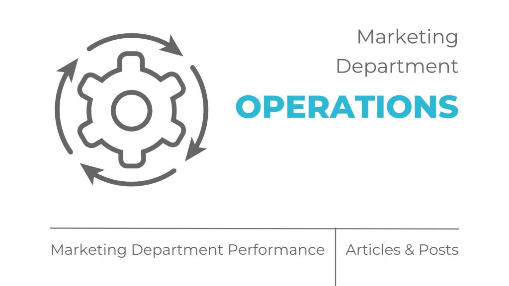 Marketing Department Operations - by MOCK, the agency