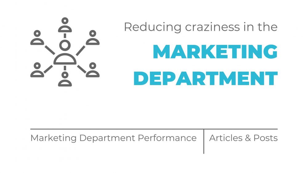 Reducing craziness in the marketing department - MOCK, the agency