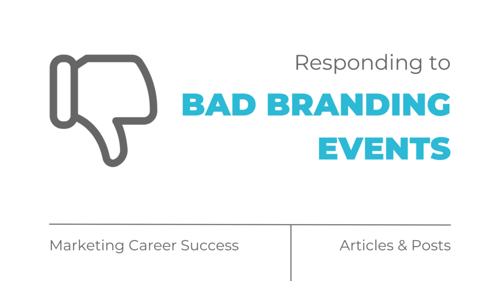 Responding to bad branding events
