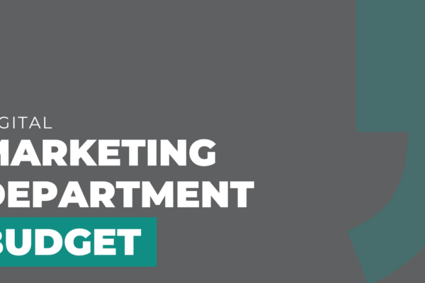 Marketing Department Budget