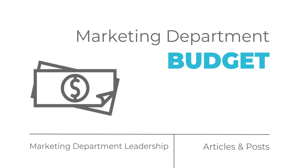 Marketing Department Budget