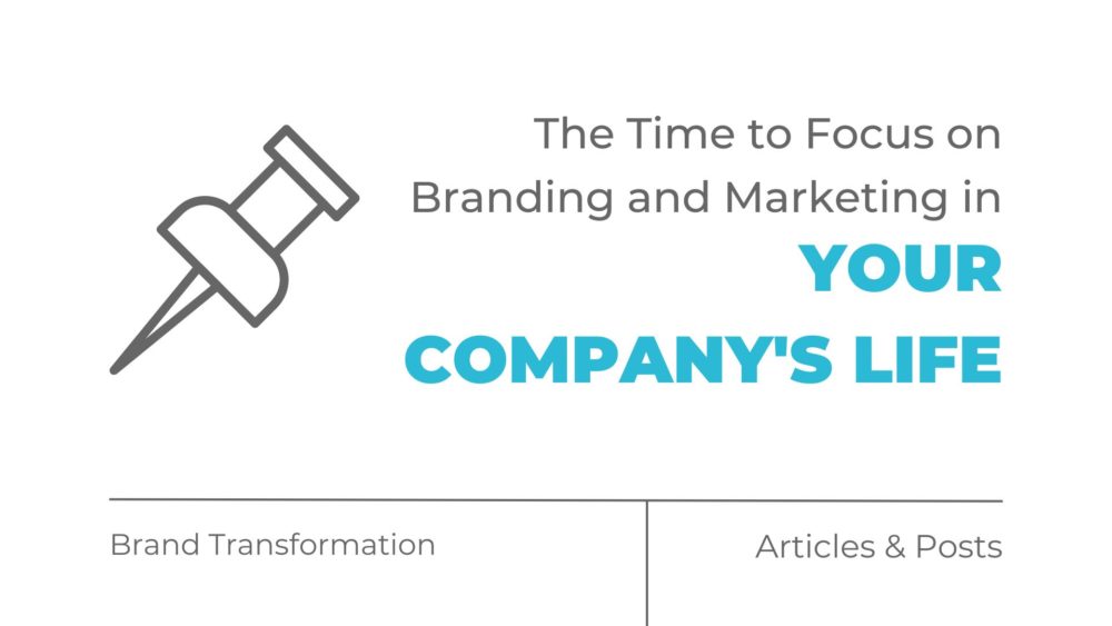 When to prioritize branding and marketing in your company’s life