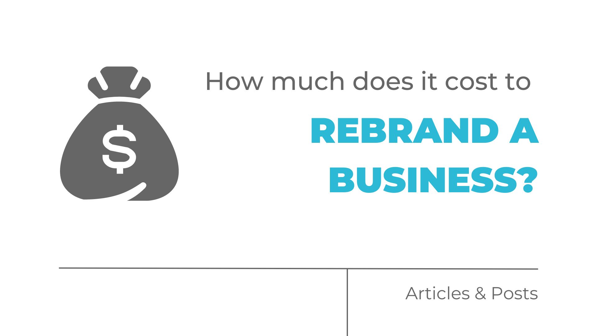 How much does it cost to rebrand a business? - MOCK, the agency