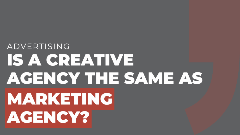 Is a creative agency the same as marketing agency