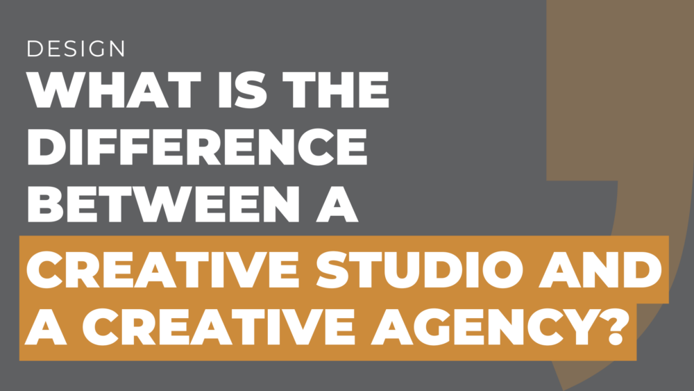 What is the difference between a creative studio and a creative agency