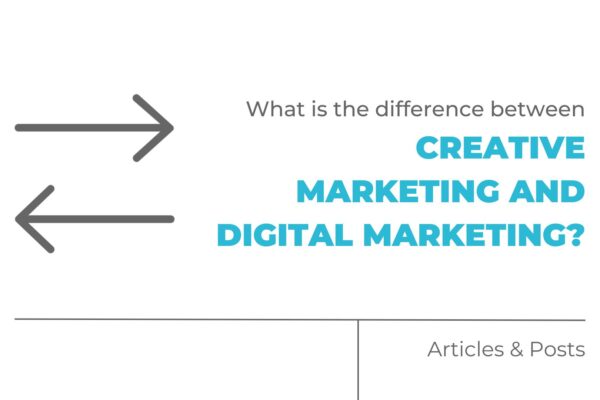 What is the difference between creative marketing and digital marketing?