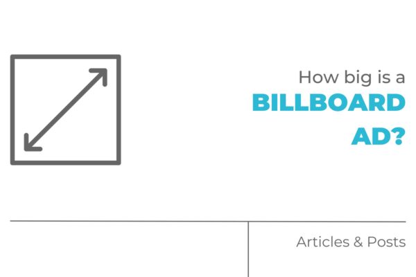 How big is a billboard ad?