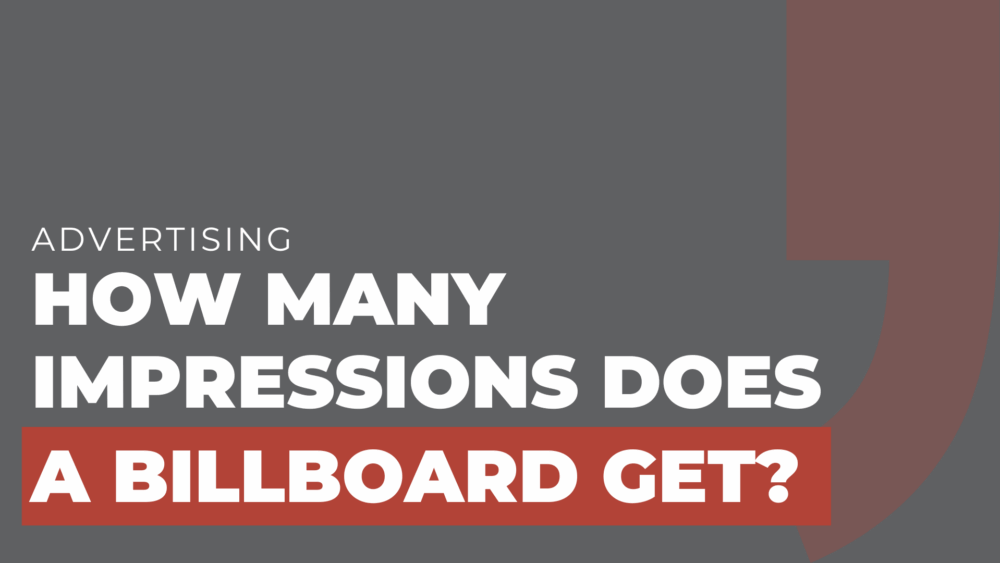 How many impressions does a billboard get