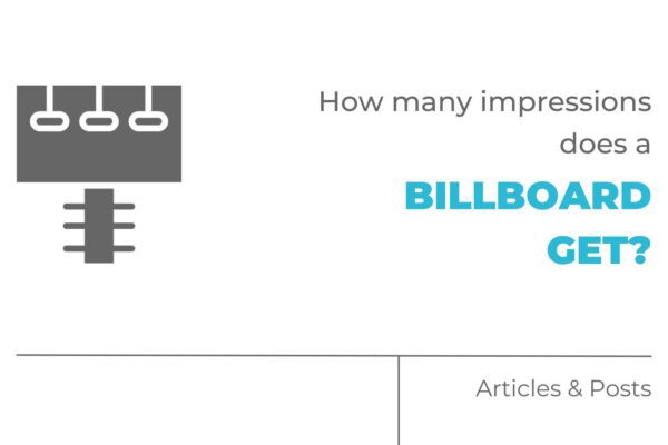 How many impressions does a billboard get?