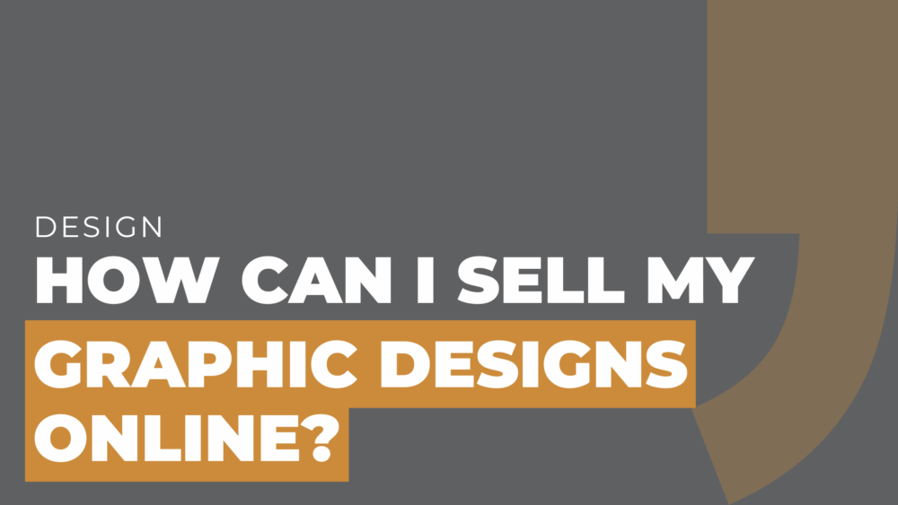 How can I sell my graphic designs online