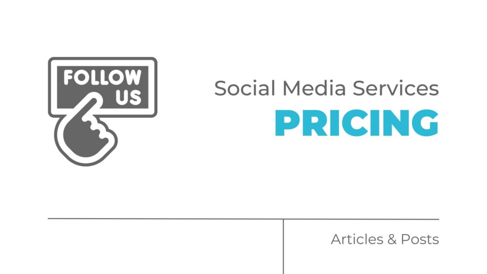 social media services pricing