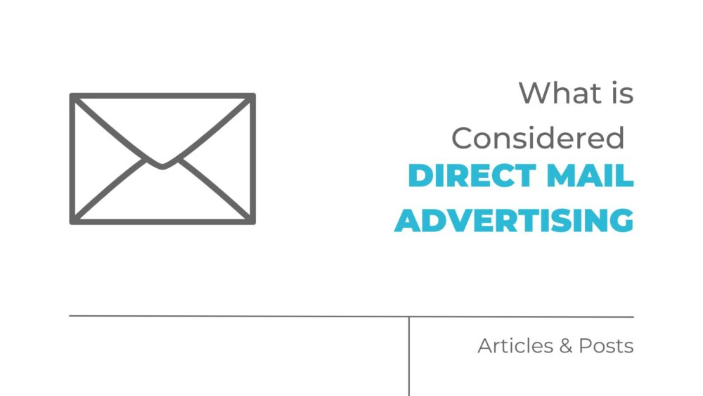What is considered direct mail advertising