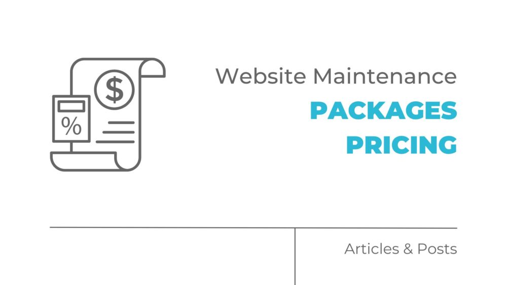 website maintenance packages pricing