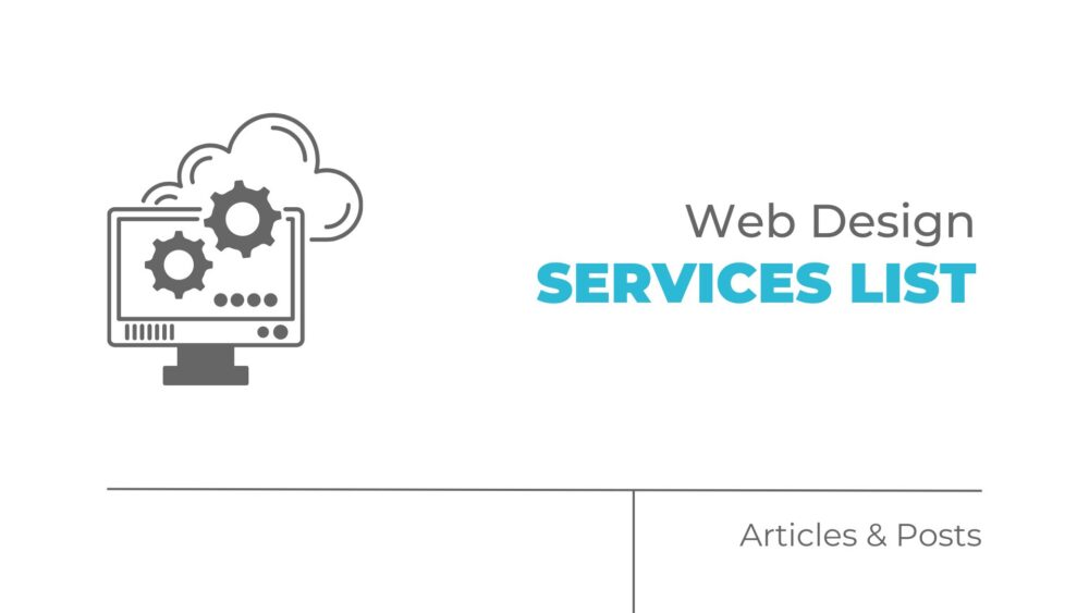 web design services list