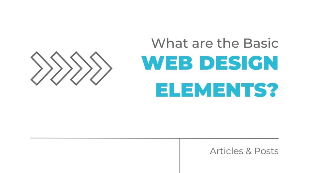 what are the basic web design elements