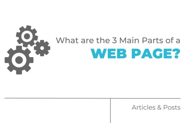 what are the 3 main parts of a web page