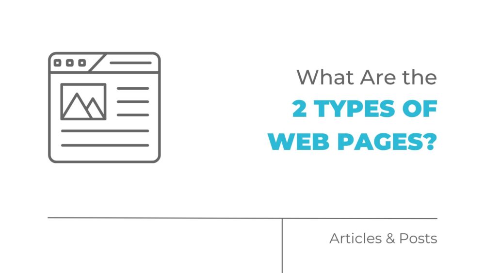 what are the 2 types of web pages