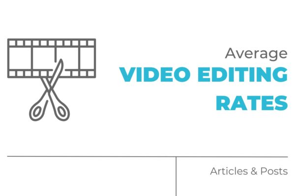 average video editing rates