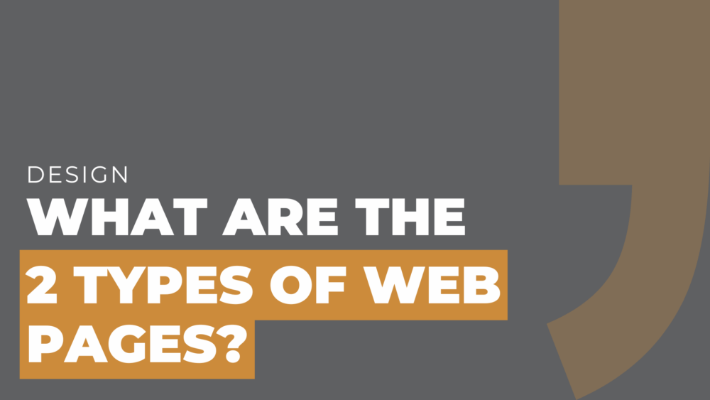 what are the 2 types of web pages