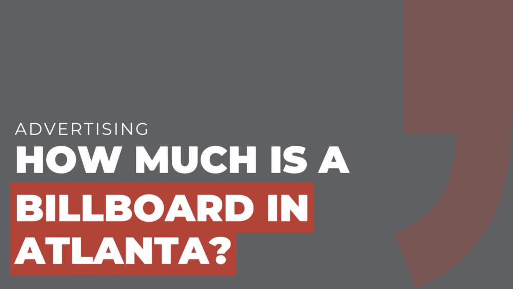 how much is a billboard in atlanta