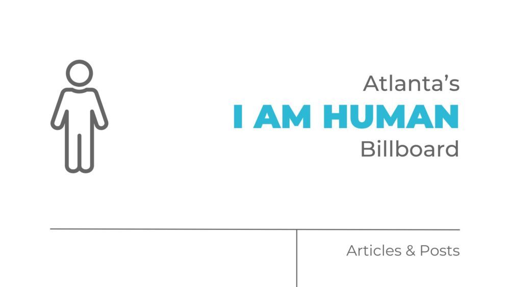 I am Human billboard