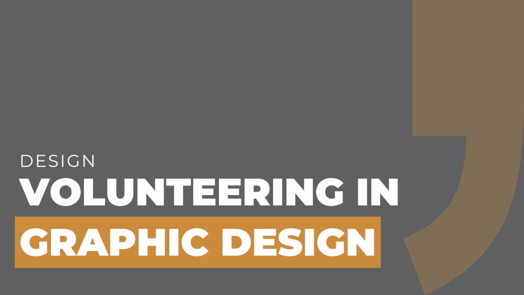 volunteering in graphic design