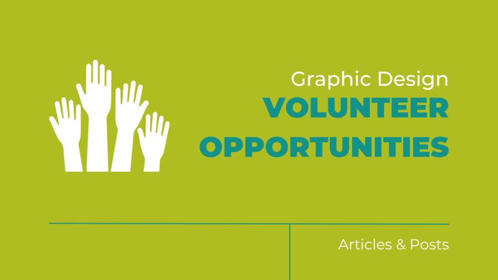 graphic design volunteer opportunities