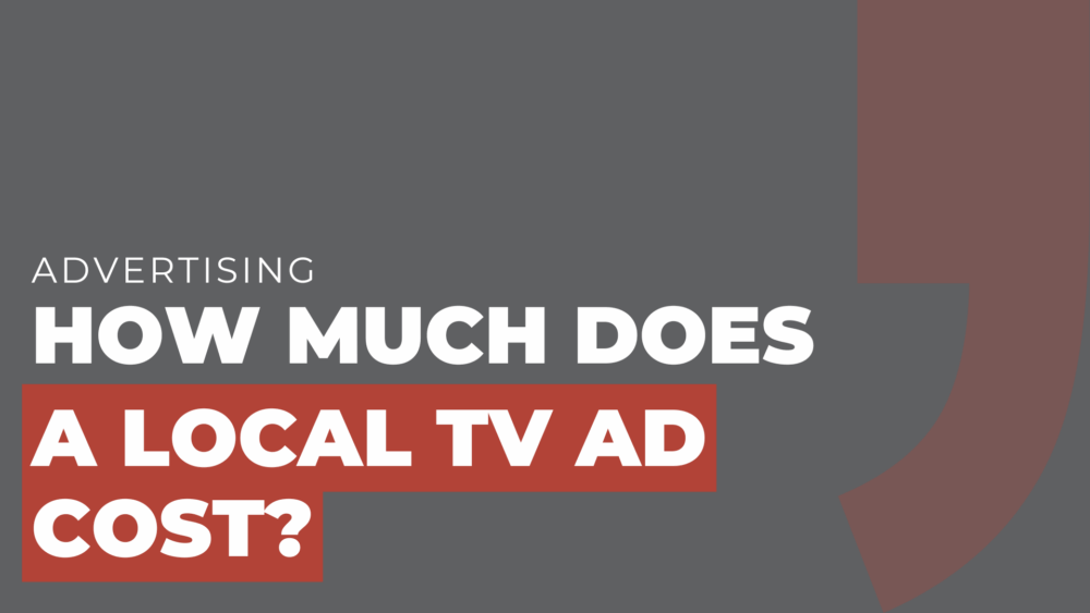 how much does a local tv ad cost