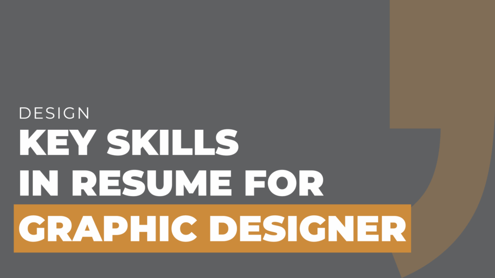 key skills in resume for graphic designer