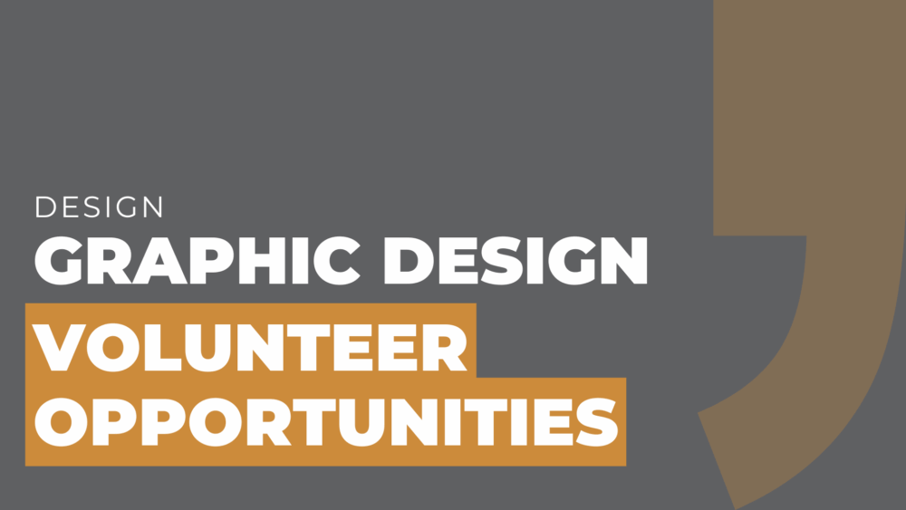 graphic design volunteer opportunities