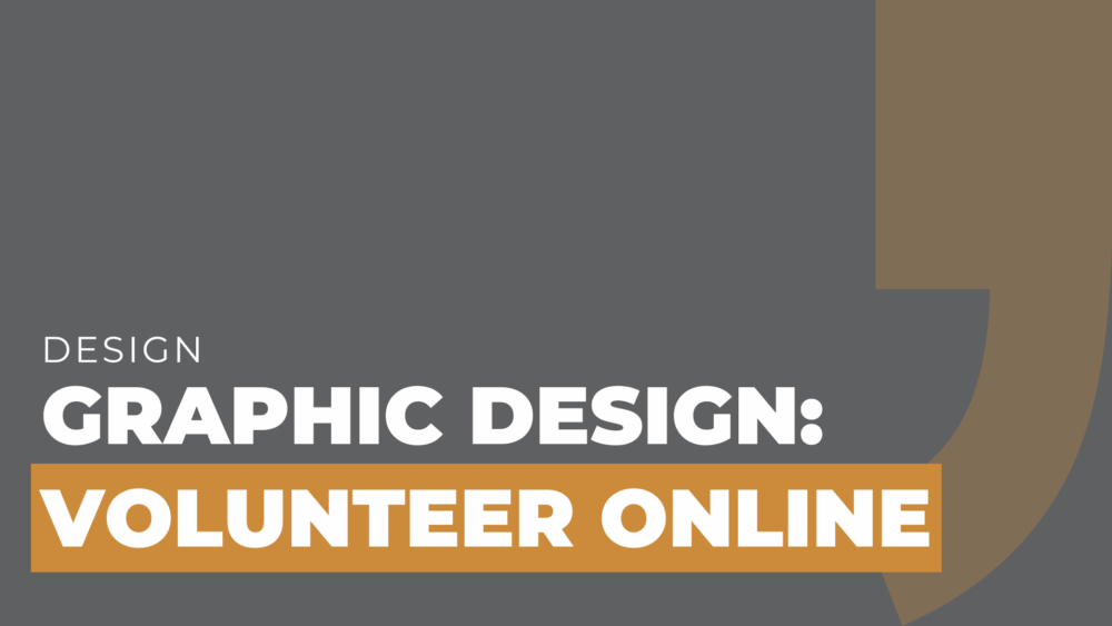 graphic design volunteer online