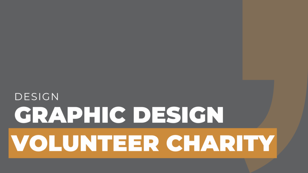 graphic design volunteer charity
