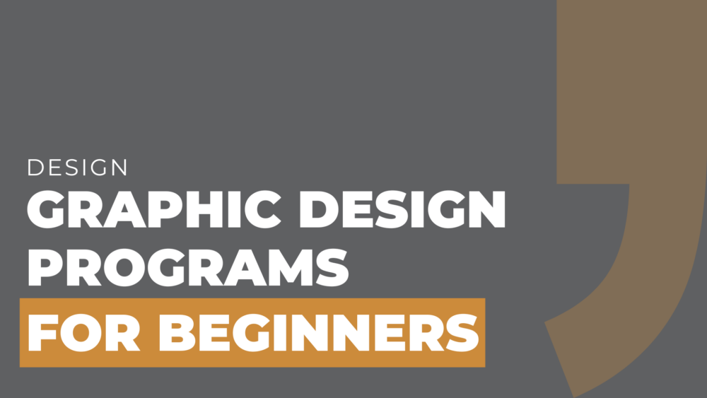 graphic design programs for beginners