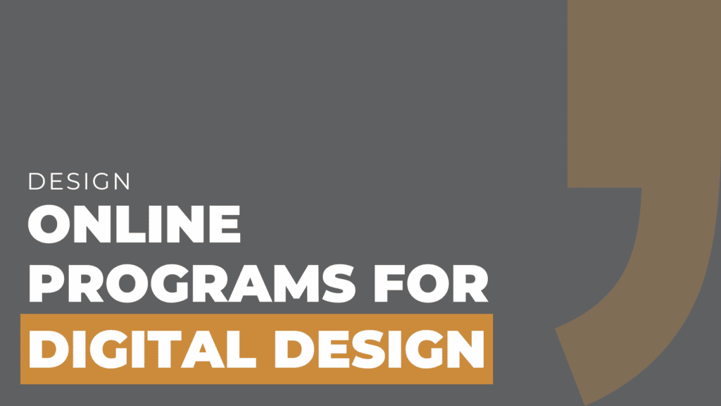 online programs for digital design