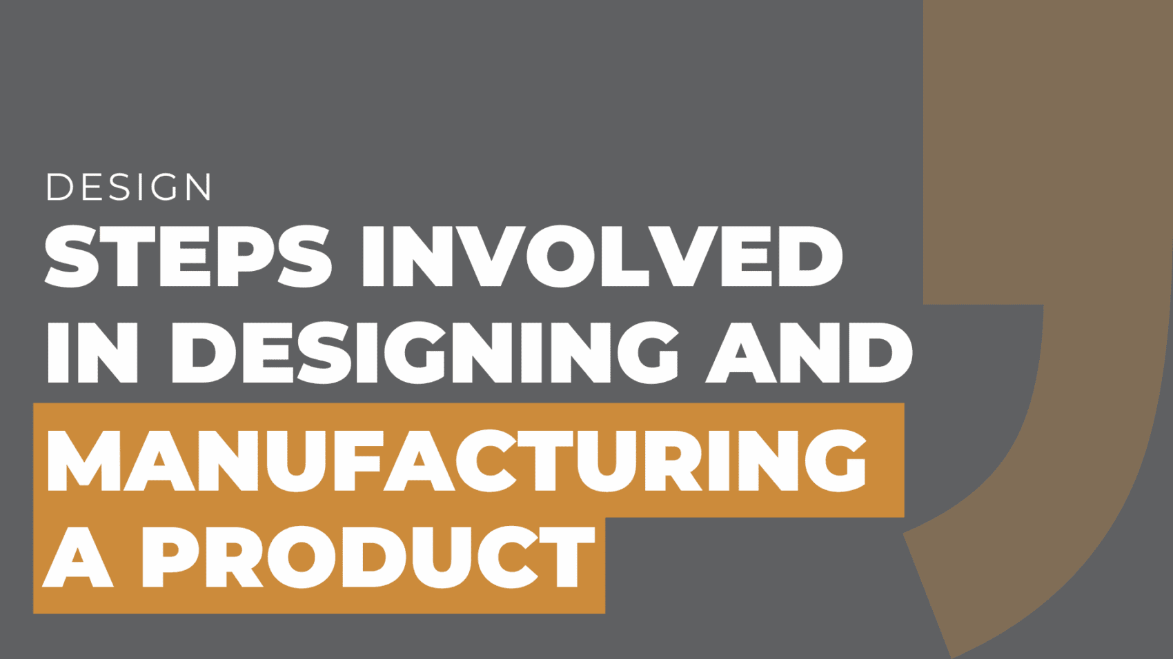 Steps Involved in Designing and Manufacturing a Product