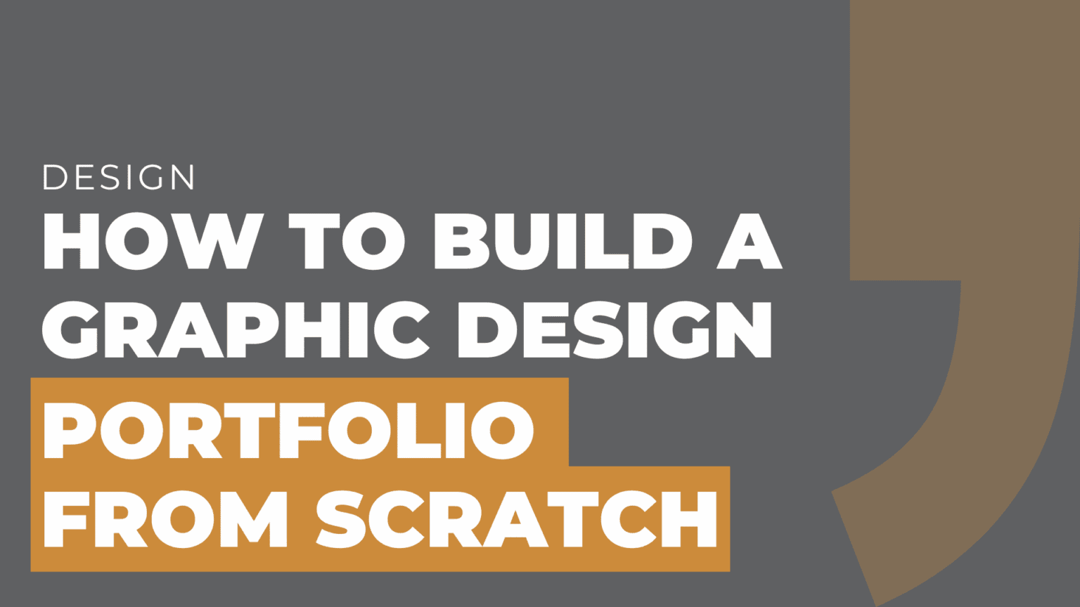 How to Build a Graphic Design Portfolio from Scratch - MOCK, the agency