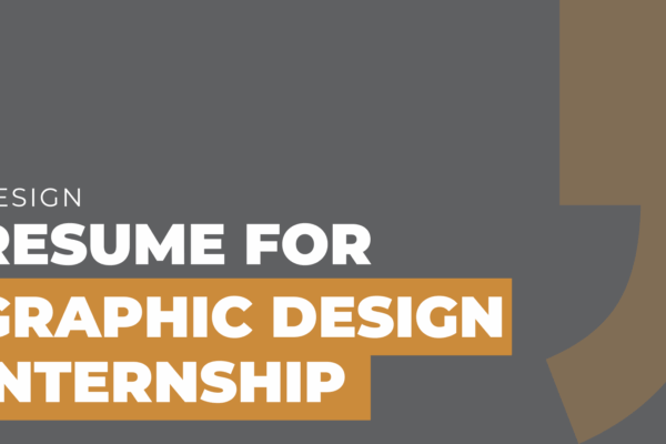 resume for graphic design internship