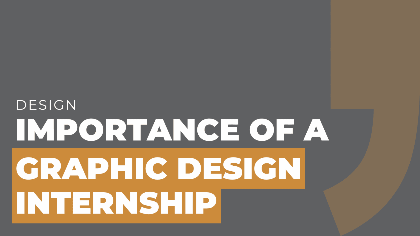 Importance of a Graphic Design Internship
