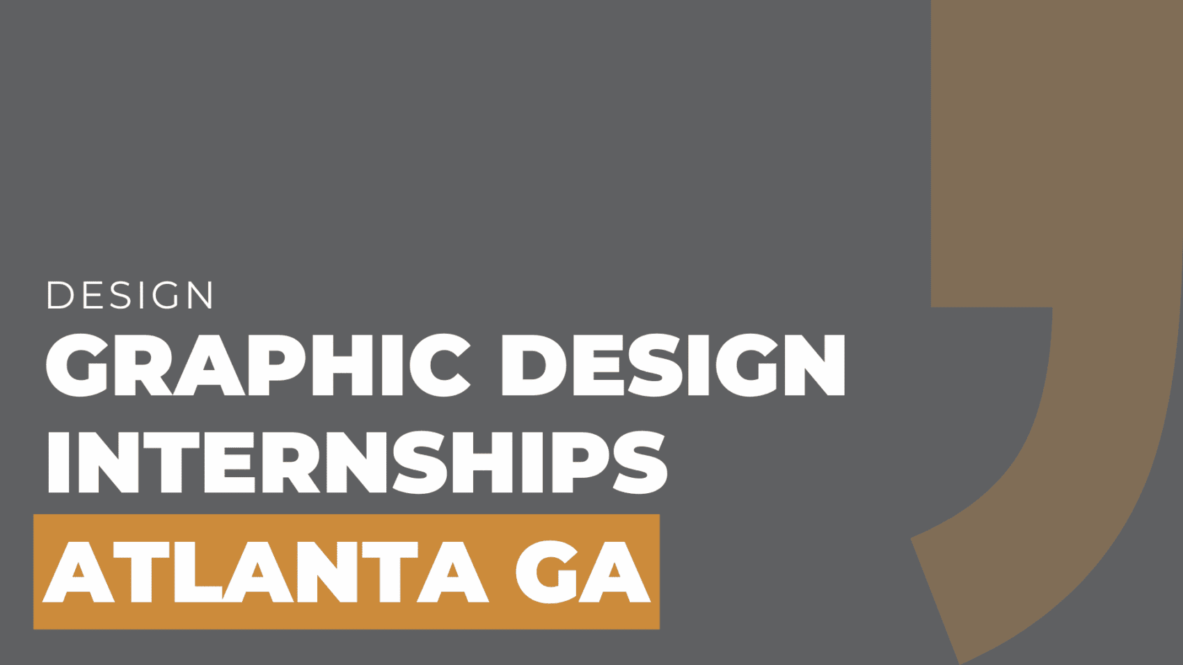 Graphic Design Internships in Atlanta GA