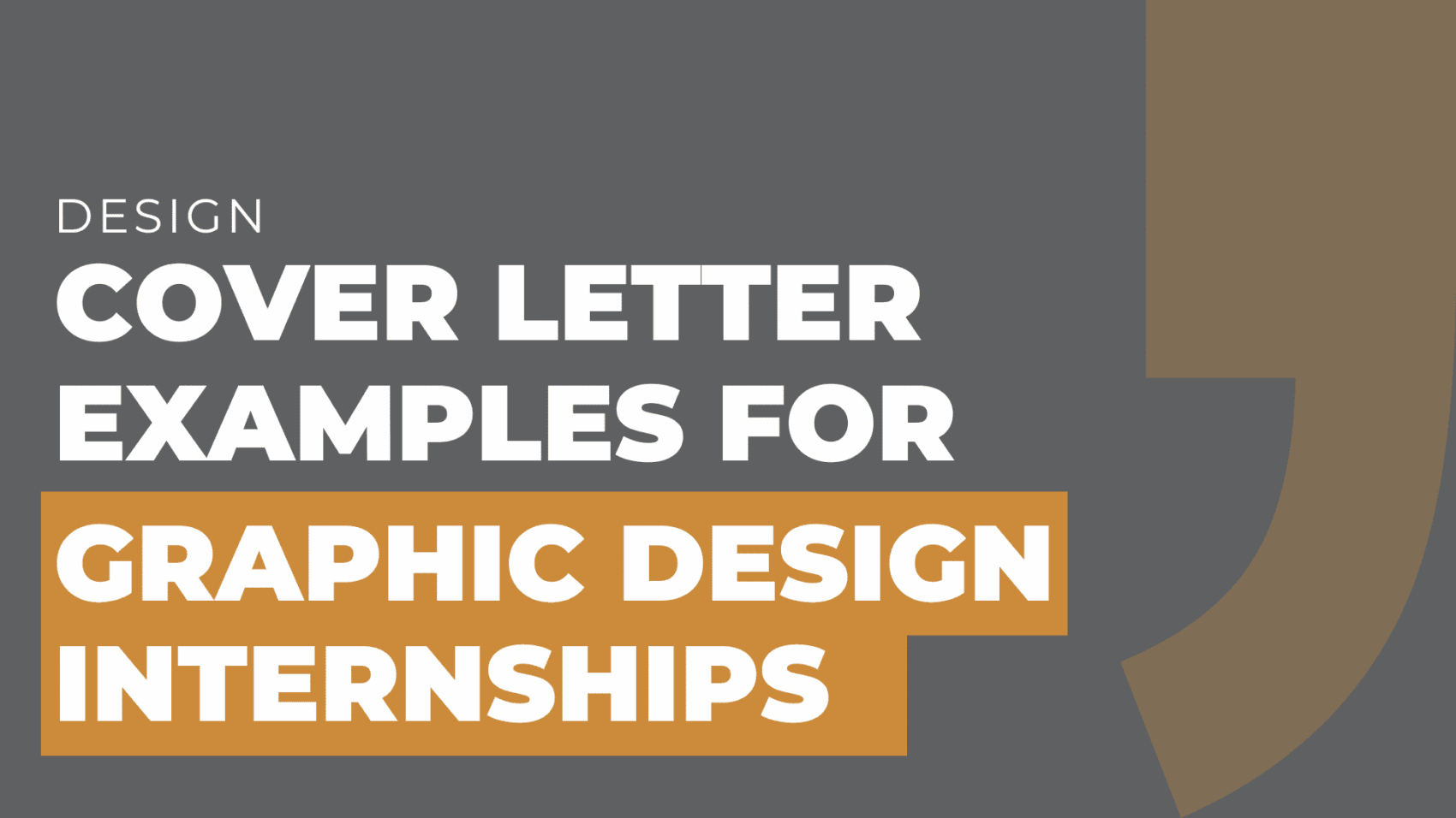 Cover Letter Examples for Graphic Design Internships