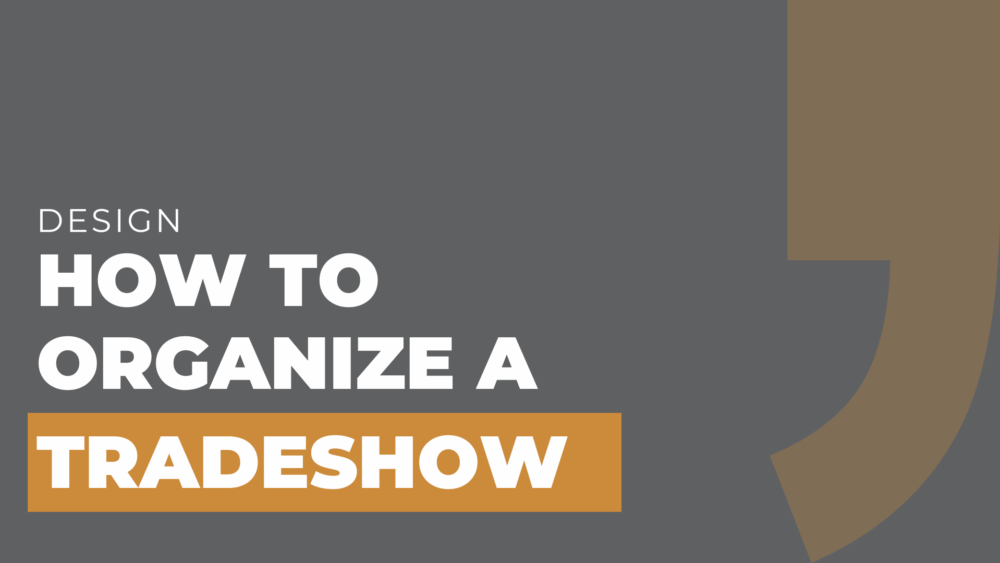 how to organize a tradeshow