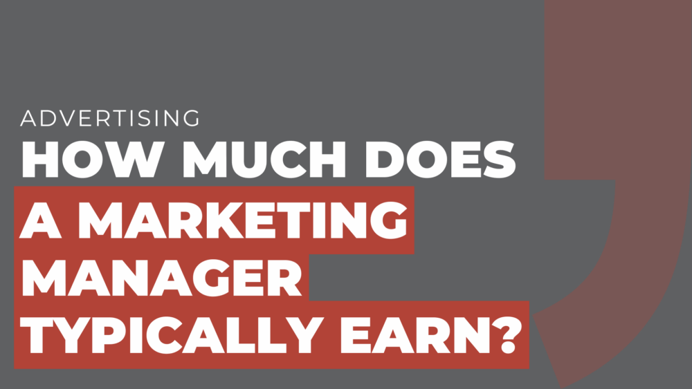 How much does a marketing manager typically earn