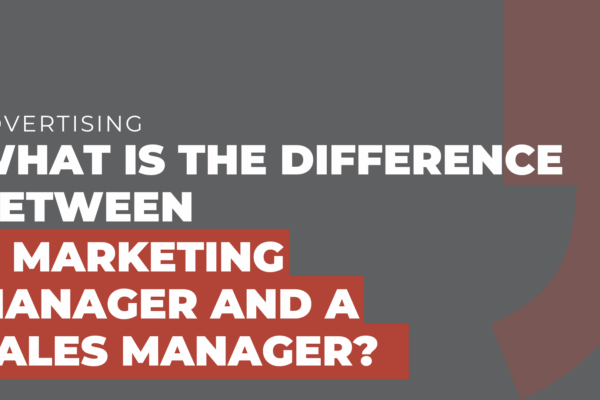 What is the difference between a marketing manager and a sales manager