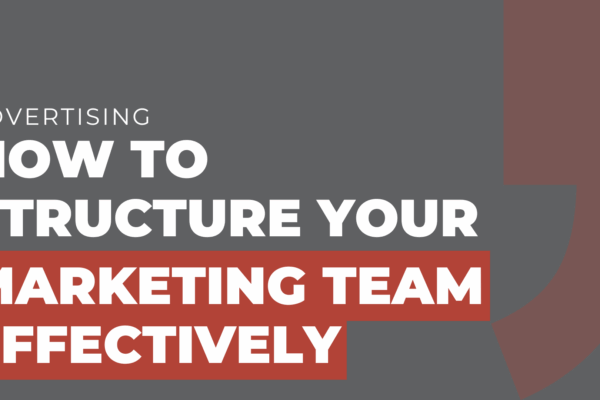 How to structure your marketing team effectively
