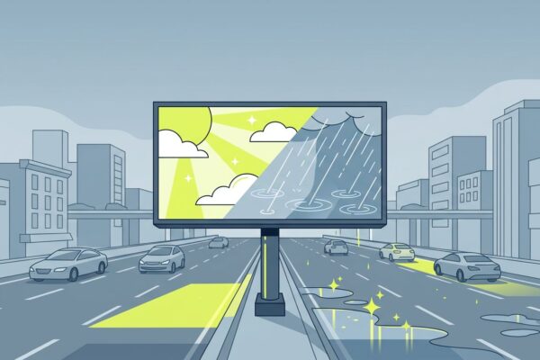 How Digital Billboards Turn Weather Into Outdoor Ads