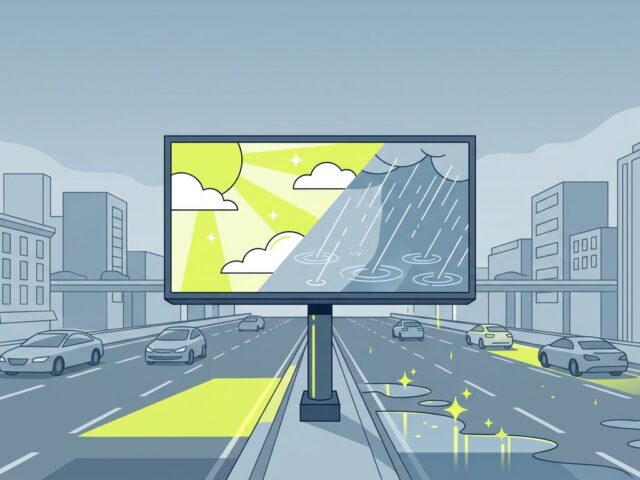 How Digital Billboards Turn Weather Into Outdoor Ads